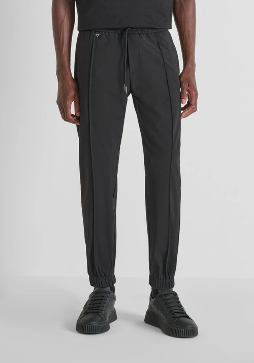 REGULAR FIT "NATE" TROUSERS IN STRETCH VISCOSE BLEND - Men's Trousers | Antony Morato Online Shop
