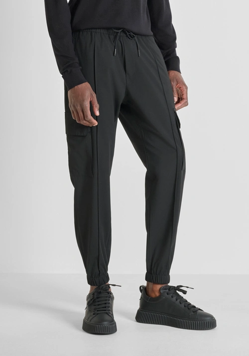 REGULAR FIT "EDWARD" TROUSERS IN STRETCH VISCOSE - Men's Trousers | Antony Morato Online Shop