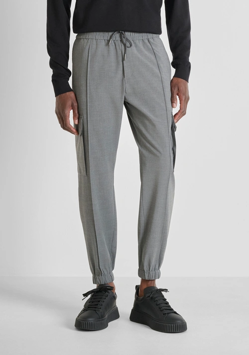 REGULAR FIT "EDWARD" TROUSERS IN STRETCH VISCOSE - Men's Trousers | Antony Morato Online Shop