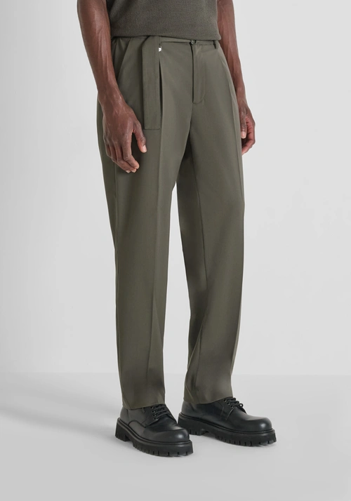 "ADRIAN" RELAXED FIT TROUSERS STRETCH VISCOSE BLEND - Pantalones | Antony Morato Online Shop