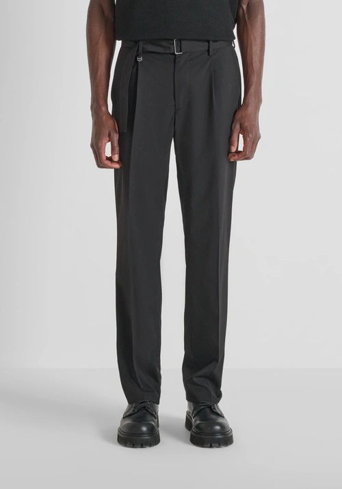 "ADRIAN" RELAXED FIT TROUSERS STRETCH VISCOSE BLEND - Pantalones | Antony Morato Online Shop