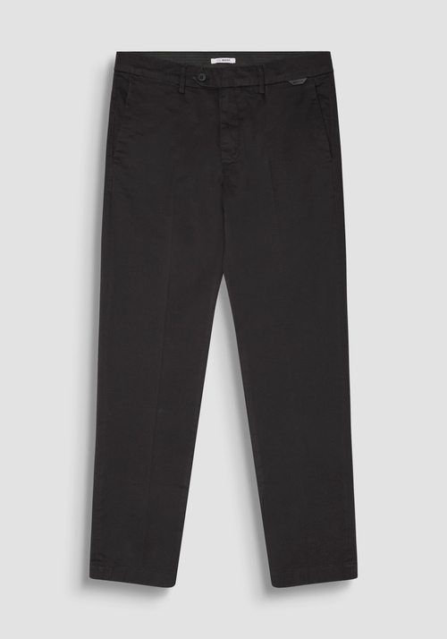 SLIM FIT TROUSERS "MARK" STRETCH COTTON - Total Black Outfit | Antony Morato Online Shop