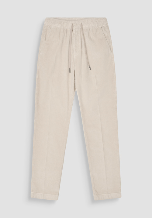 SLIM FIT TROUSERS "SALEM" IN STRETCH VELOUR - Men's Trousers | Antony Morato Online Shop