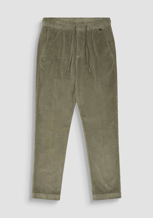 SLIM FIT TROUSERS "SALEM" IN STRETCH VELOUR - Men's Trousers | Antony Morato Online Shop