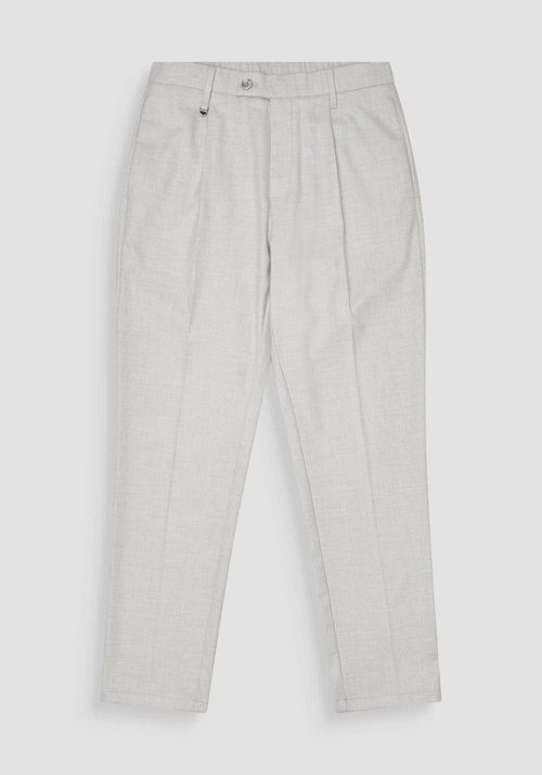 REGULAR FIT TROUSERS "DUKE" STRAIGHT LEG IN WARM FABRIC - Men's Trousers | Antony Morato Online Shop