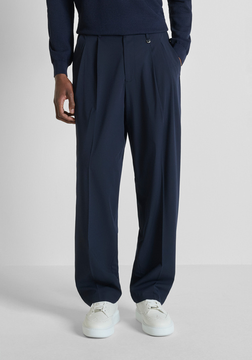 Pantaloni Uomo Stylo Online Vita Elastica Gampia Dritta - Eleganti E Comodi (Taglie 30-50) - Foto 2