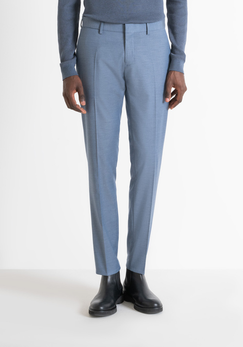 SLIM FIT "BONNIE" TROUSERS IN ELASTIC VISCOSE - Preview Men's Collection Fall-Winter 2024 | Antony Morato Online Shop