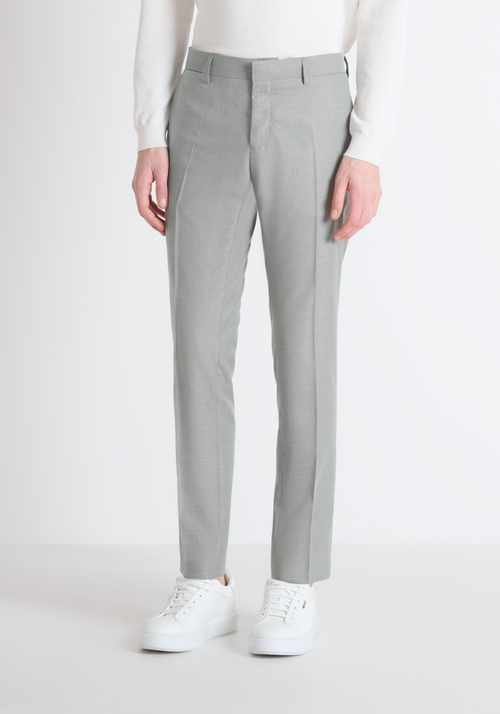"BONNIE" VISCOSE BLEND SLIM FIT TROUSERS - Men's Trousers | Antony Morato Online Shop