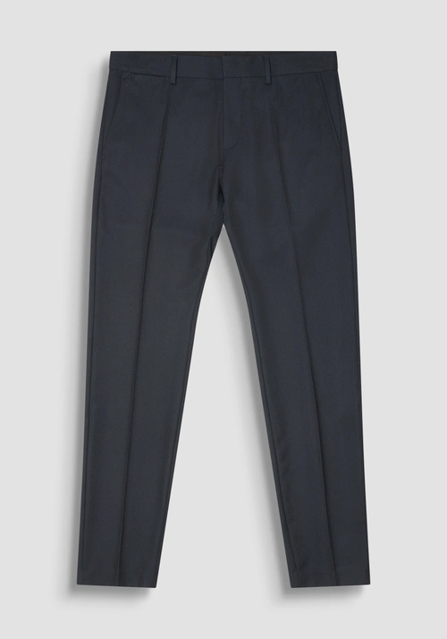 SLIM FIT TROUSERS "BONNIE" IN STRETCH VISCOSE MICRO PATTERN - Men's Formal Wear | Antony Morato Online Shop