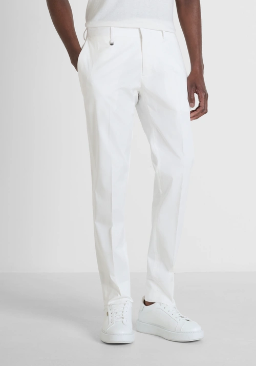 SLIM FIT TROUSERS "BONNIE" IN STRETCH COTTON BLEND - Men's Formal Wear | Antony Morato Online Shop