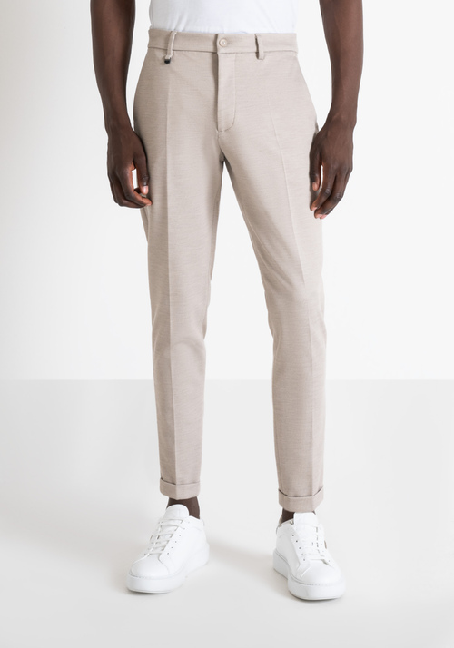 ASHE SUPER SKINNY FIT TROUSERS IN ELASTIC VISCOSE BLEND FABRIC - Trousers | Antony Morato Online Shop