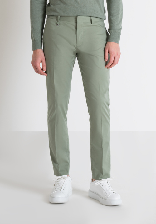 BONNIE SLIM FIT TROUSERS IN ELASTIC COTTON MODAL TWILL - Trousers | Antony Morato Online Shop