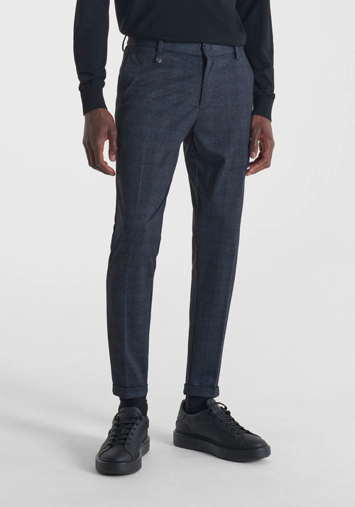 SUPER SKINNY FIT „ASHE" HOSE AUS STRETCH-VISKOSE-MISCHUNG - Herren Anzug-Sets | Antony Morato Online Shop