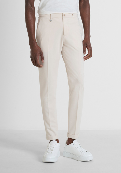 PANTALON SLIM FIT « BONNIE » EN VISCOSE MÉLANGÉE - TROUSERS | Antony Morato Online Shop