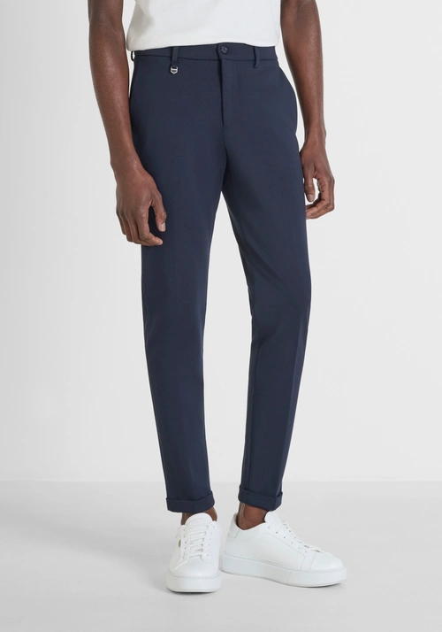 PANTALON SLIM FIT « BONNIE » EN VISCOSE MÉLANGÉE - TROUSERS | Antony Morato Online Shop
