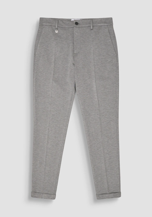 SUPER SKINNY FIT "ASHE" TROUSERS IN STRETCH VISCOSE BLEND - Men's Trousers | Antony Morato Online Shop