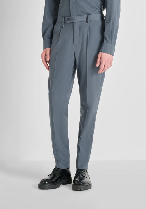 "LUIS" REGULAR FIT TROUSERS STRETCH VISCOSE BLEND - Men's Trousers | Antony Morato Online Shop