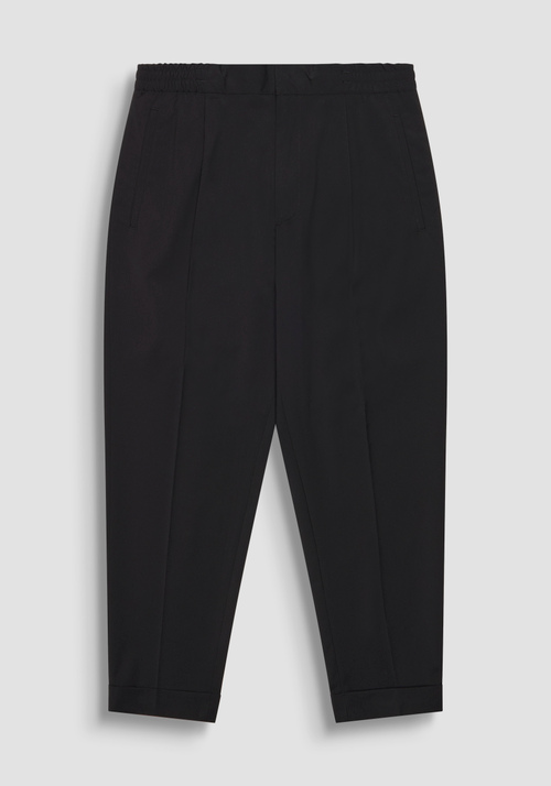 "ERIC" REGULAR ANKLE LENGTH STRETCH VISCOSE BLEND TROUSERS - Mood Jakarta | Antony Morato Online Shop