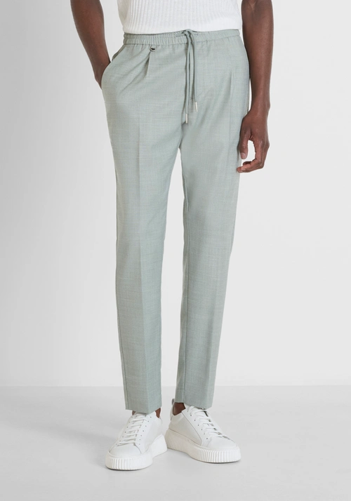 REGULAR FIT TROUSERS "NEIL" IN STRETCH VISCOSE BLEND - Spring Outfits | Antony Morato Online Shop