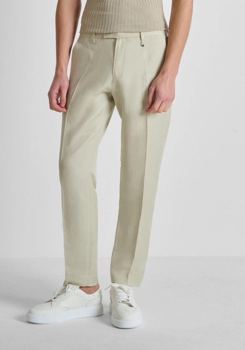TOPLOT Pantaloni Formali Regular Fit Da Uomo In Misto Poliestere | Con Tasche, Cerniera E Passanti, Facili Da Stirare E Lavare In Lavatrice
