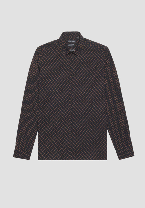 "BARCELONA" REGULAR FIT SHIRT IN PRINTED COTTON BLEND FABRIC - Men's Shirts | Antony Morato Online Shop