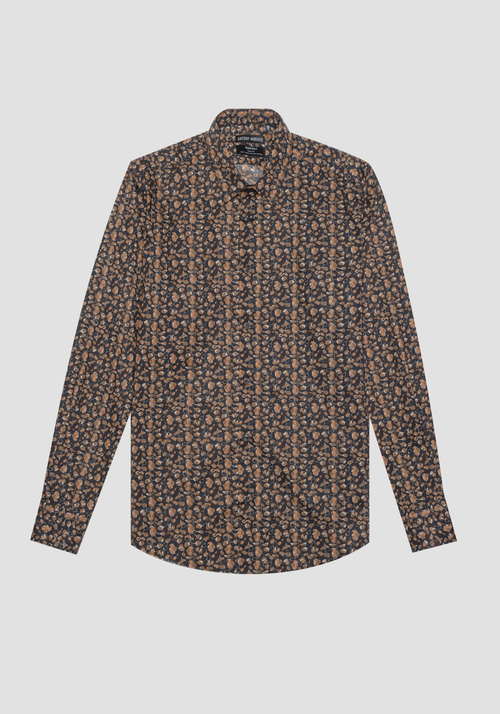 "NAPOLI" SLIM FIT SHIRT IN SOFT PRINTED COTTON - Men's Shirts | Antony Morato Online Shop