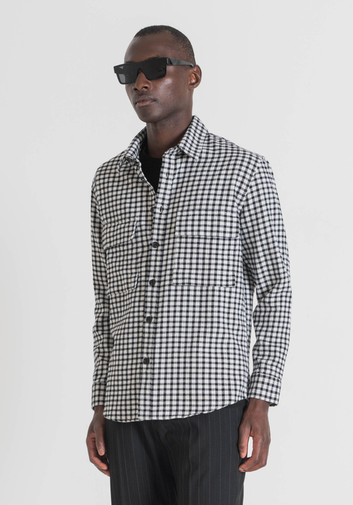 REGULAR-FIT SHIRT IN CHECKED COTTON - Shirts | Antony Morato Online Shop