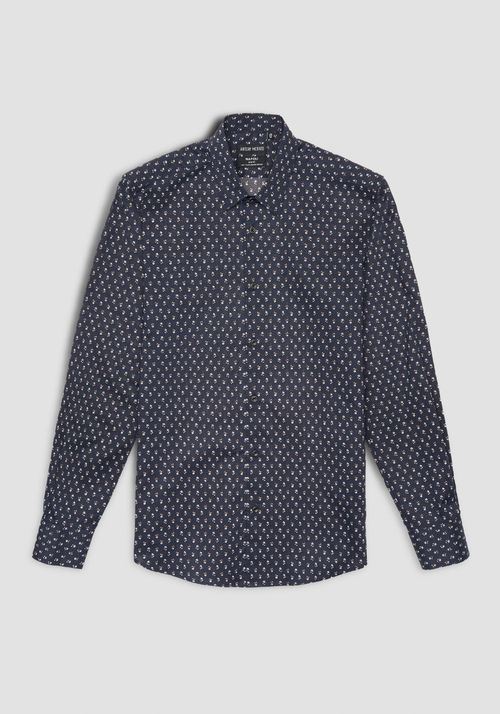 “NAPOLI” SLIM FIT SHIRT IN PRINTED COTTON - Shirts | Antony Morato Online Shop