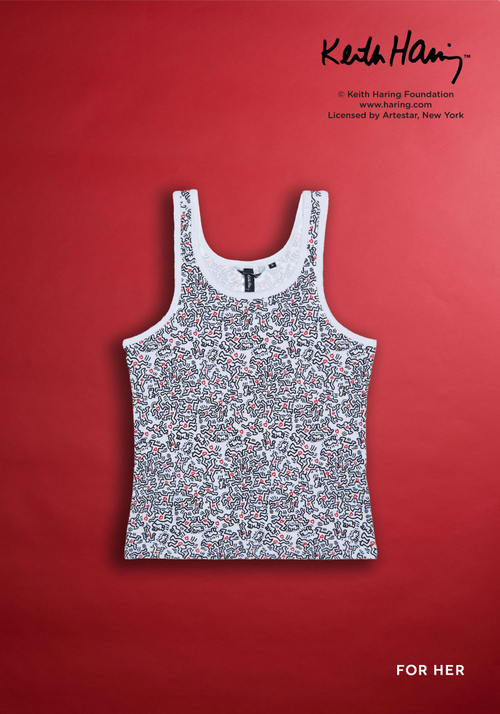 SLIM-FIT TANK TOP WITH ALL-OVER KEITH HARING PRINT - All FW19 - no timeless | Antony Morato Online Shop