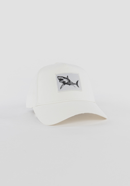 BASEBALL CAP IN POPLIN WITH SHARK PATCH - Accessories | Antony Morato Online Shop