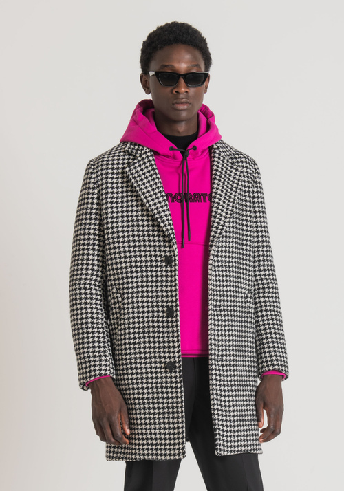 "MATHIAS" REGULAR FIT COAT IN WOOL-BLEND FABRIC - Men's Clothing | Antony Morato Online Shop