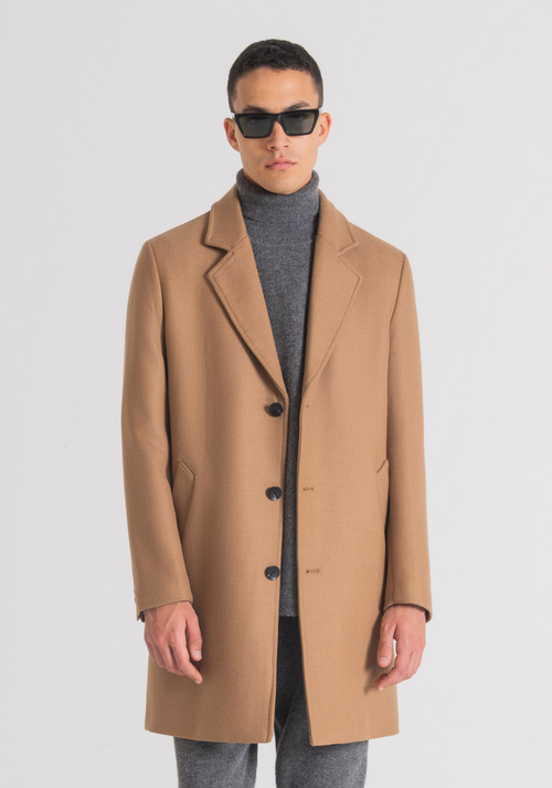 REGULAR-FIT "MATHIAS" COAT IN WOOL BLEND TWILL - Clothing | Antony Morato Online Shop