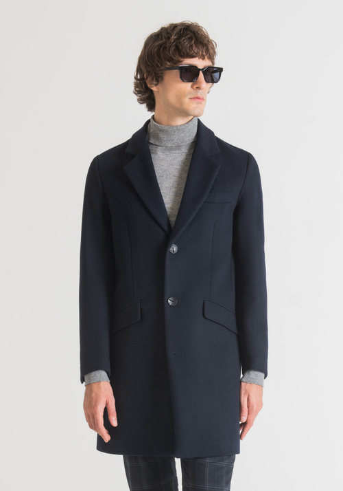 "RUSSEL" WOOL AND CASHMERE BLEND SLIM-FIT COAT - Men's Field Jackets and Coats | Antony Morato Online Shop