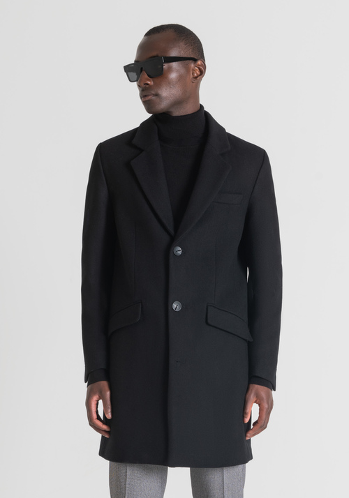 "RUSSEL" WOOL AND CASHMERE BLEND SLIM-FIT COAT - LUNAR NEW YEAR - GIFT GUIDE | Antony Morato Online Shop