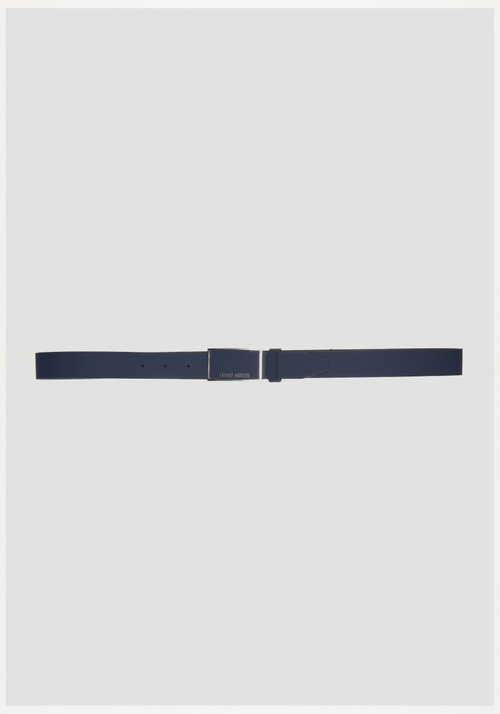 RUBBER-LOOK BELT WITH PLATE - Men's Belts | Antony Morato Online Shop
