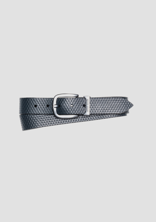BELT IN 100% LEATHER WITH GEOMETRIC PATTERN - Accessories | Antony Morato Online Shop
