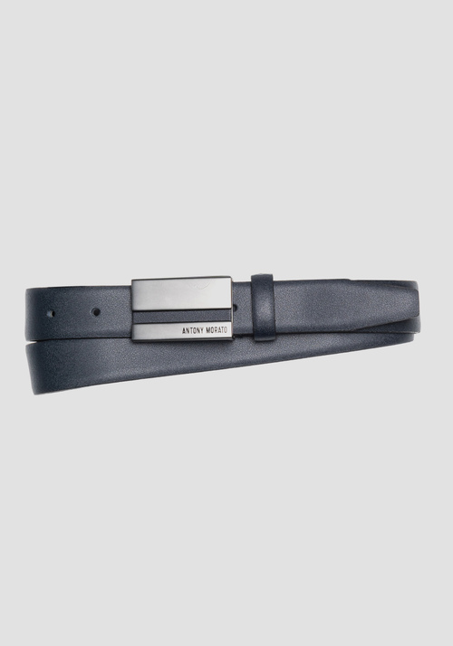 BELT IN GENUINE LEATHER WITH LOGO TAB - Accessories | Antony Morato Online Shop