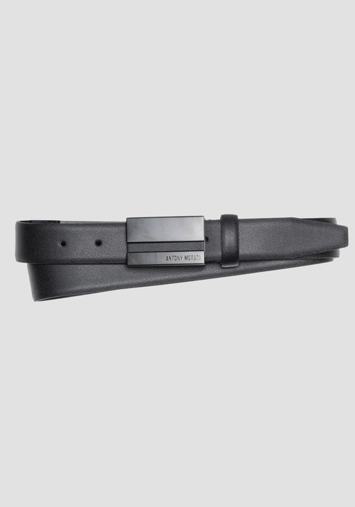 BELT IN GENUINE LEATHER WITH LOGO TAB - Accessories | Antony Morato Online Shop