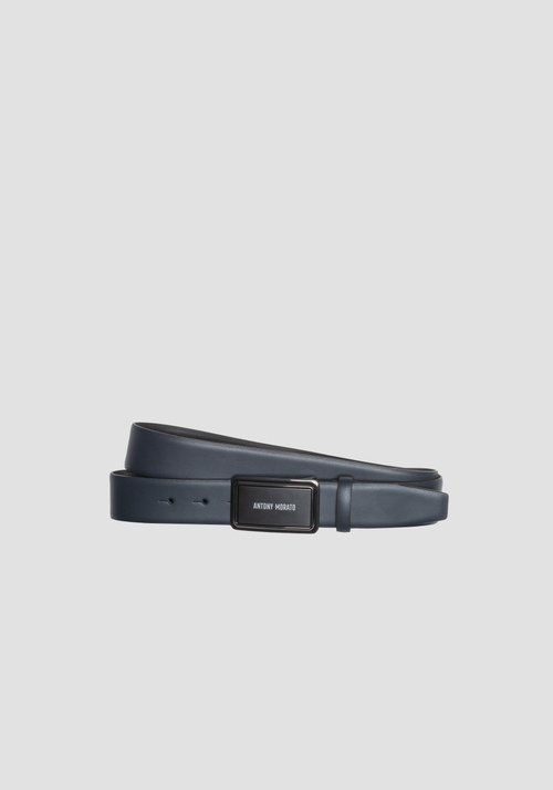 REAL LEATHER BELT WITH LOGO BUCKLE - Accessories | Antony Morato Online Shop