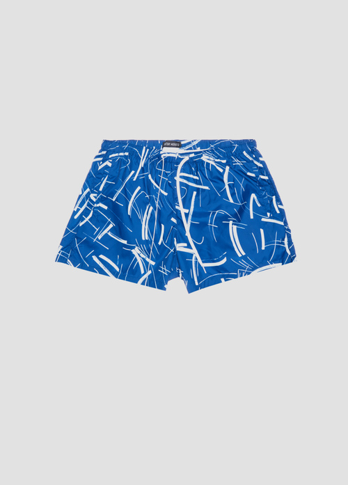 REGULAR FIT SWIMMING TRUNKS IN TECHNICAL FABRIC WITH ALL-OVER PRINT - Accessories | Antony Morato Online Shop