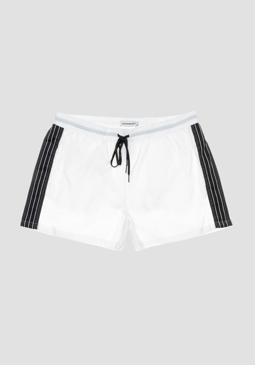 SLIM-FIT SWIMMING TRUNKS IN TECHNICAL FABRIC WITH SIDE BANDS | Antony Morato Online Shop