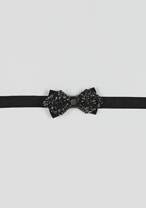 BOW TIE IN FABRIC WITH GRANITE-LOOK GEMS AND AN ADJUSTABLE STRAP - Men's Ties and Bow Ties | Antony Morato Online Shop