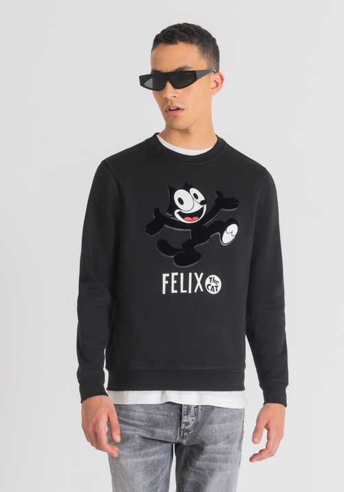 REGULAR-FIT SWEATSHIRT WITH FELIX THE CAT PRINT - Sweatshirts | Antony Morato Online Shop