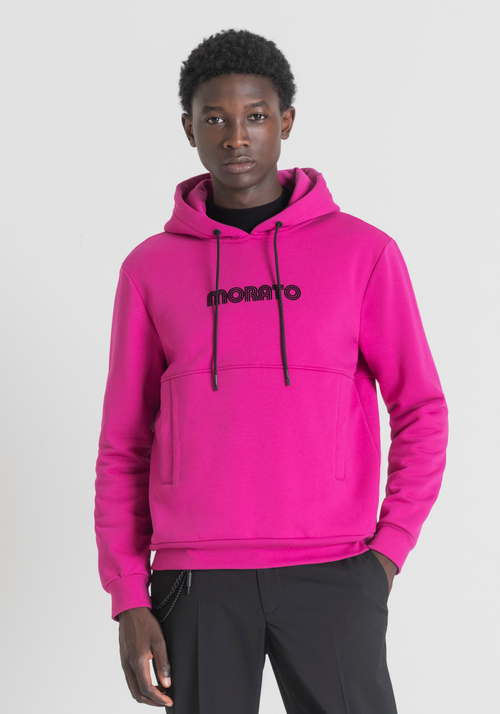 REGULAR-FIT COTTON-BLEND SWEATSHIRT WITH FRONT LOGO - Men's Sweatshirts | Antony Morato Online Shop