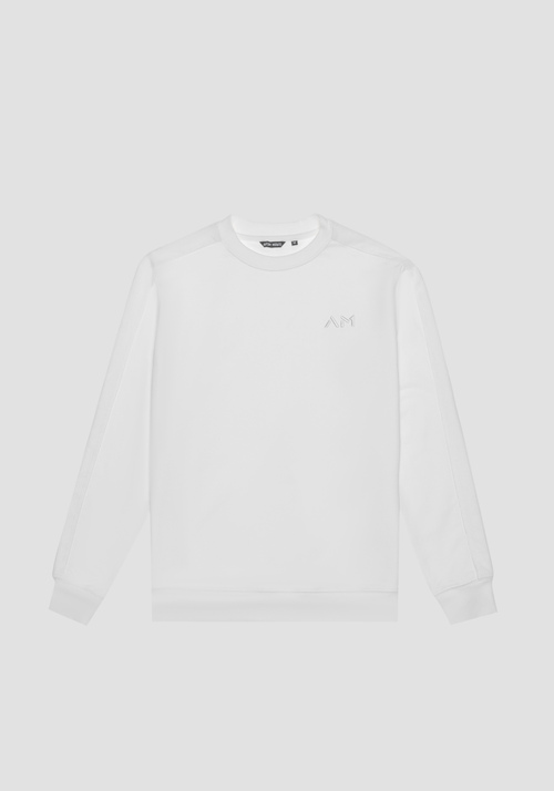 REGULAR FIT COTTON BLEND SWEATSHIRT WITH EMBROIDERED LOGO - Main Collection FW23 Men's Clothing | Antony Morato Online Shop