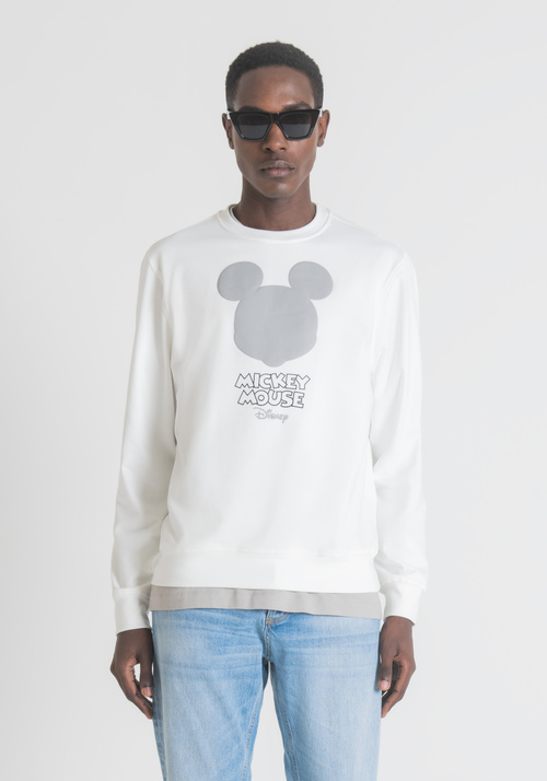 REGULAR FIT SWEATSHIRT IN COTTON BLEND WITH MICKEY MOUSE PRINT - All SS23 - no timeless | Antony Morato Online Shop
