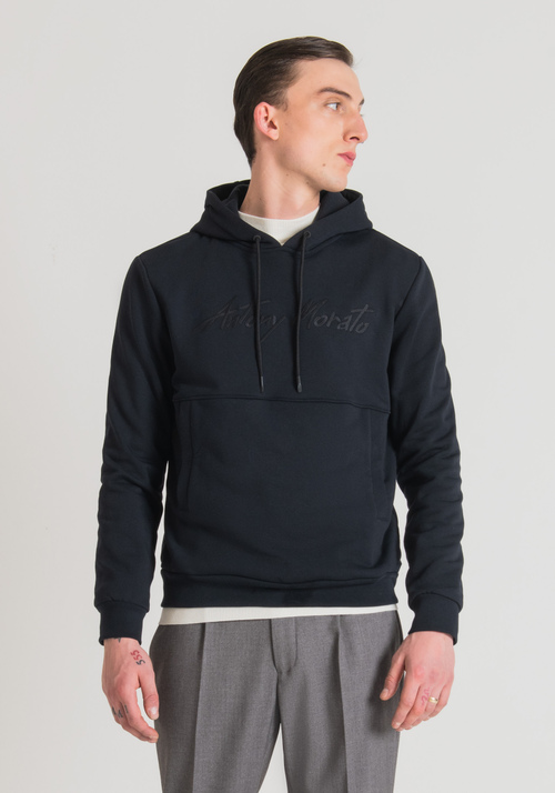 REGULAR SWEATSHIRT IN COTTON BLEND FABRIC WITH EMBROIDERED LOGO - Sweatshirts | Antony Morato Online Shop