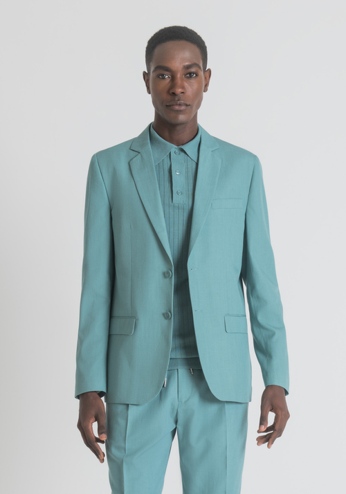 "CORA" REGULAR FIT JACKET IN COTTON-BLEND LYOCELL FABRIC - Men's Clothing | Antony Morato Online Shop