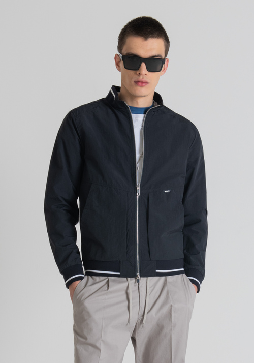 REGULAR-FIT JACKET IN COTTON AND TECHNICAL FABRIC BLEND - Clothing | Antony Morato Online Shop