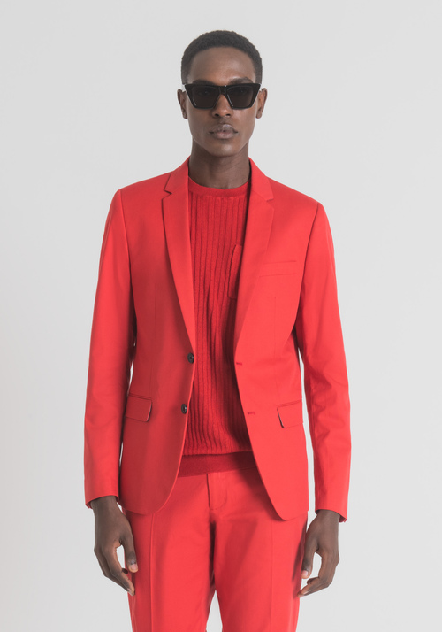 "BONNIE" SLIM-FIT JACKET IN STRETCH COTTON - Men's Jackets and Gilets | Antony Morato Online Shop